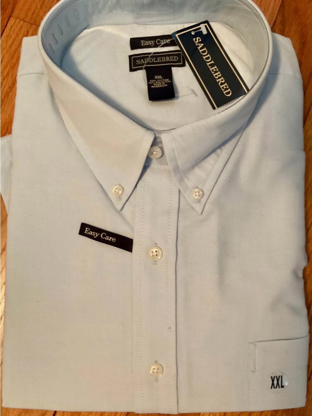Saddlebred Light Blue Button-Down Dress Shirt
